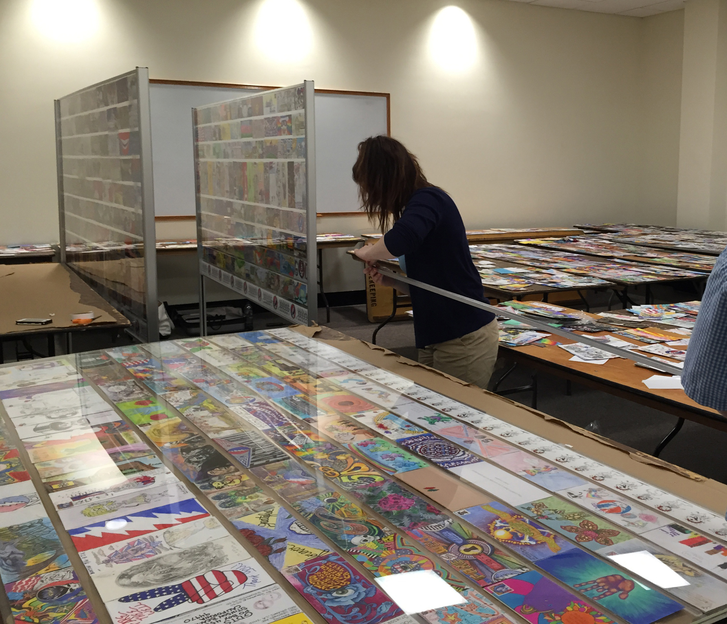 Fabulous Envelope display at the Field Museum in progess